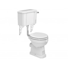 Adare Low Level Toilet pan, Cistern including Fittings & Soft Close Seat	